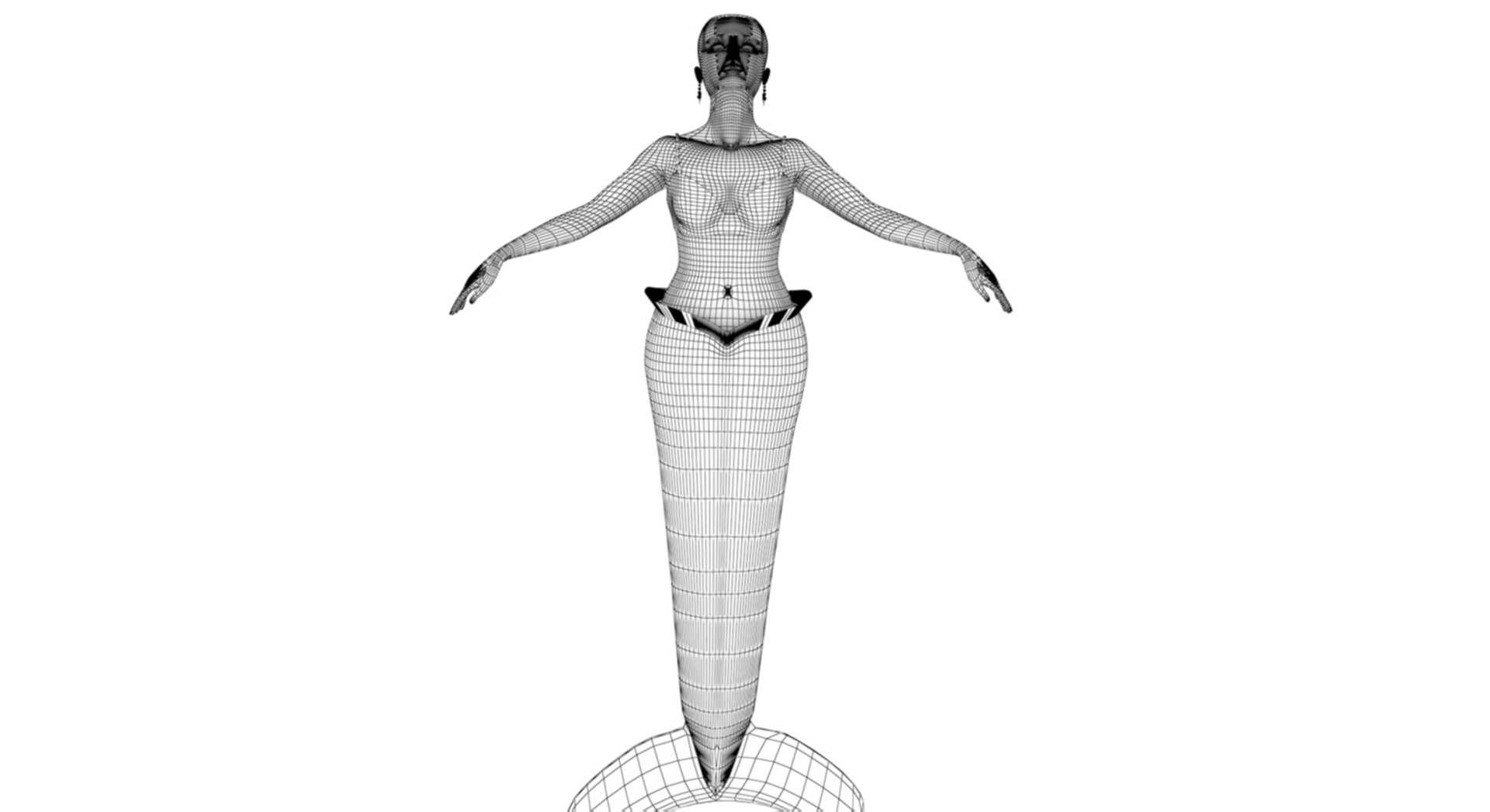 3D Swimmig Mermaid Model - TurboSquid 2195119