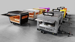 PBR-2 Towing the food truck Low-poly