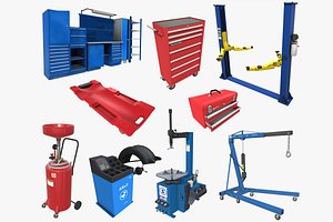 3D autoservice props pack