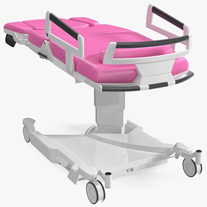 Childbirth Bed AVE 2 Pink Rigged 3D
