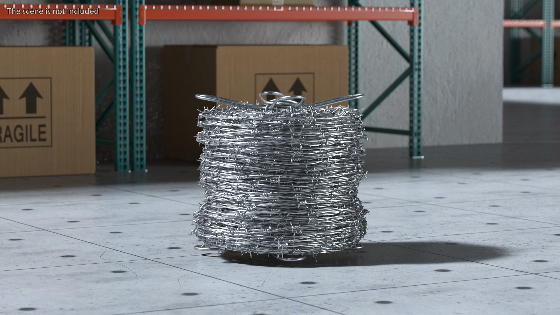 3D Barbed Wire Roll Model - TurboSquid 2194764