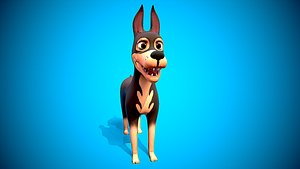 cartoon ward dog 3D