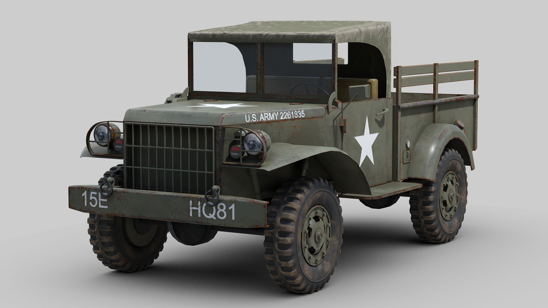 Dodge M37 3D model - TurboSquid 1915060