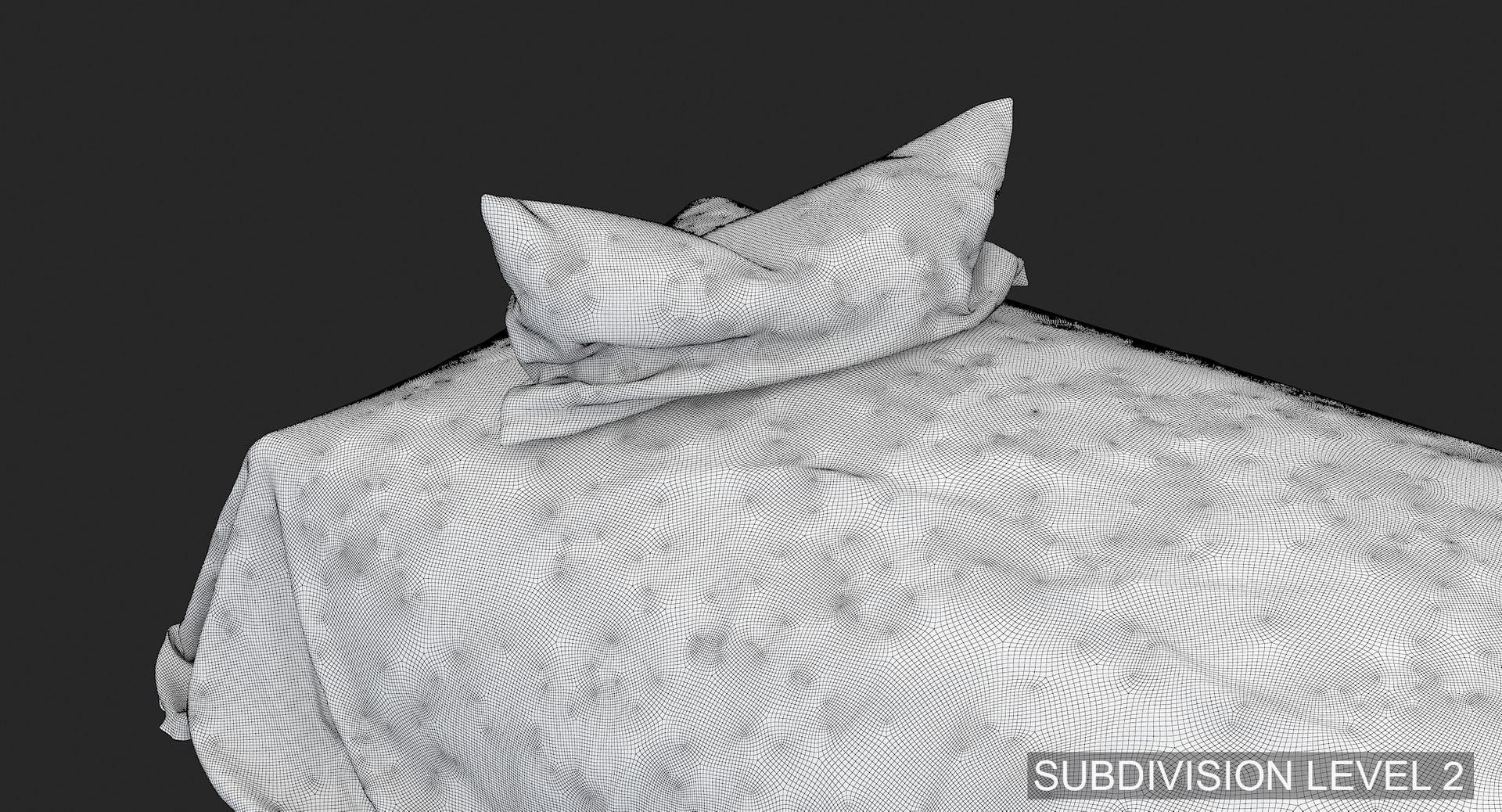 3D loose bed silk TurboSquid 1511760