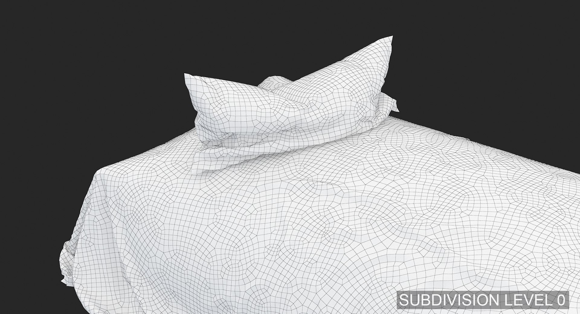 3D loose bed silk TurboSquid 1511760