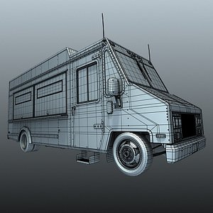 3d model food truck