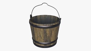 3D model Wooden Bucket