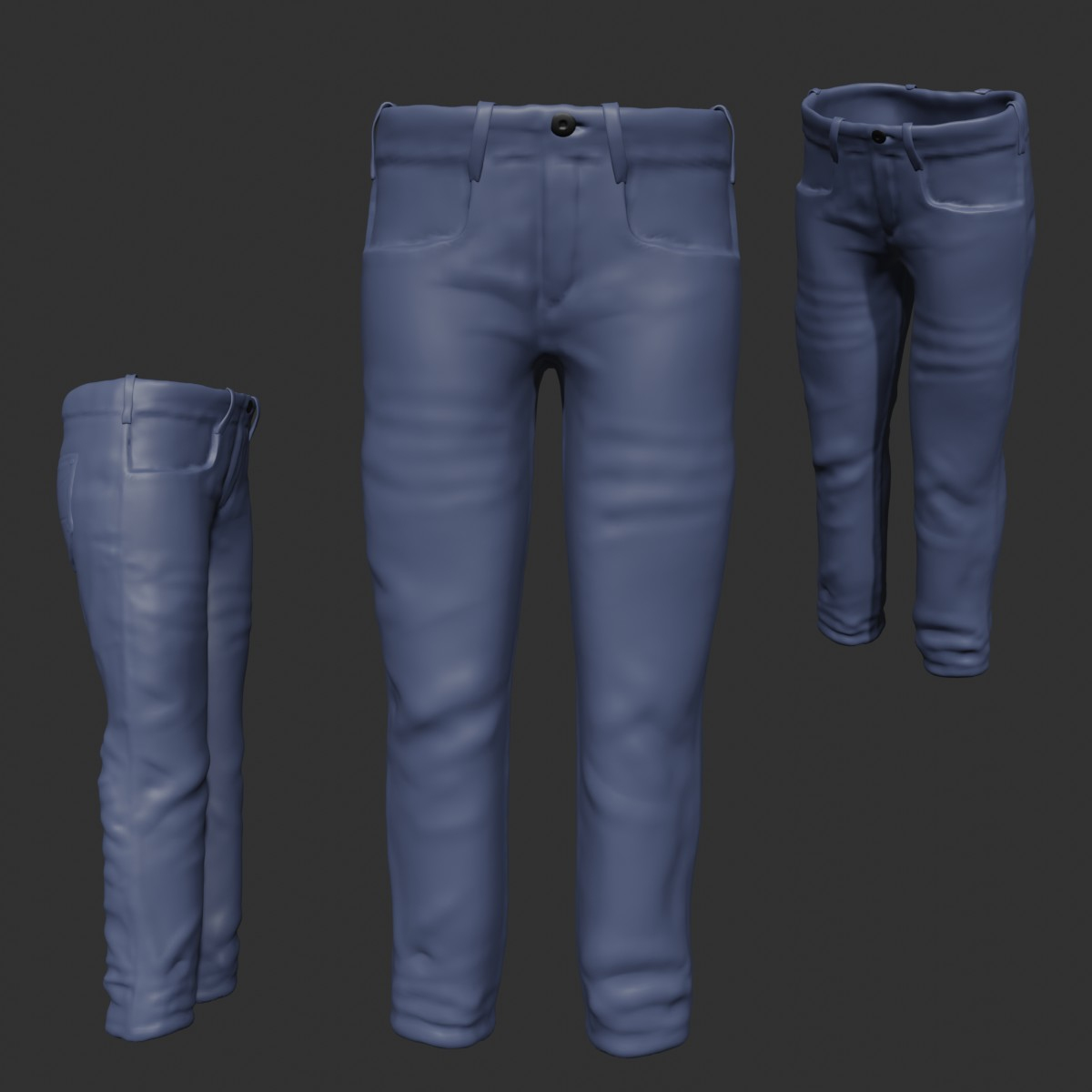 3D Blue Jeans - TurboSquid 1775383