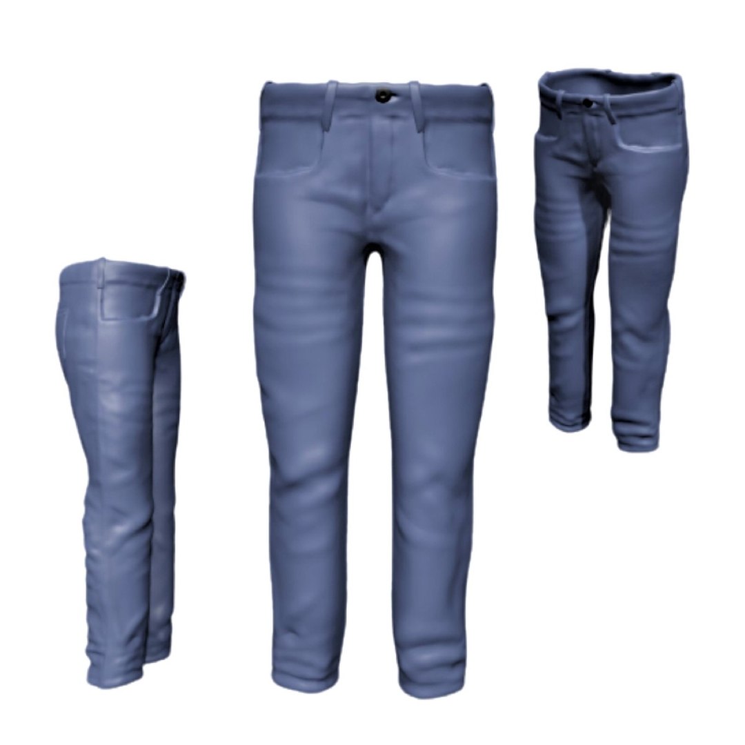 3D Blue Jeans - TurboSquid 1775383