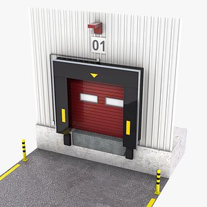3D Dock shelter 02 model