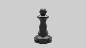 Pawn Chess Coin 3D