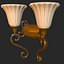 Vintage Wall Light Double PBR Game Ready