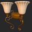 Vintage Wall Light Double PBR Game Ready
