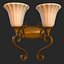 Vintage Wall Light Double PBR Game Ready