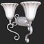 Vintage Wall Light Double PBR Game Ready