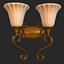 Vintage Wall Light Double PBR Game Ready