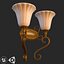 Vintage Wall Light Double PBR Game Ready