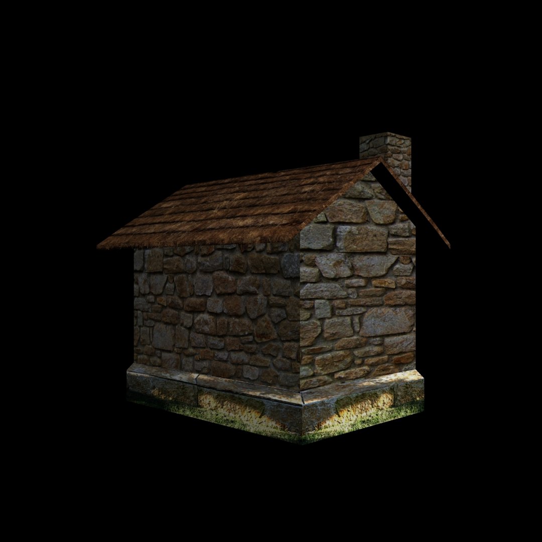 3d Obj Shack Ready Stone