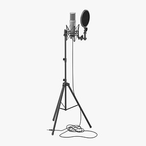 3D microphone studio mic model