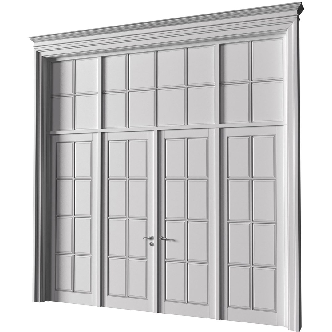 French Interior Door Partition In Classic Style 3D Model - TurboSquid ...