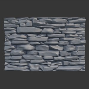 3D model Rock Wall 8