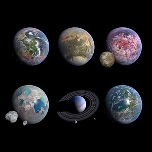 Fictional Alien Planet - 8k - Collection VOL II 3D model