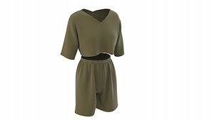 woman summer cloth 3D model