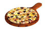 recien horneado Calzone Pizza