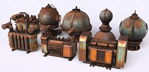 3D model Factory Equipment Pack