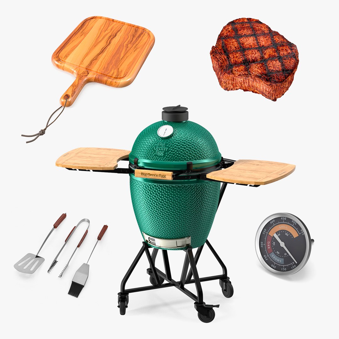 BBQ Grill Collection 2 3D model preview