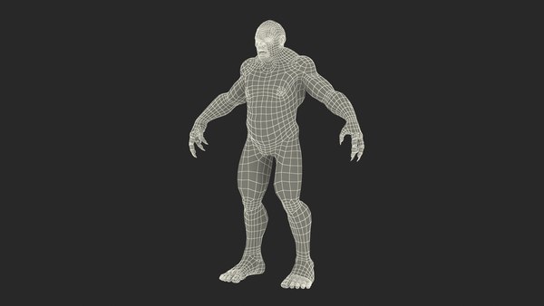 modelo 3d Grey Monster Rigged for Modo - TurboSquid 2019633
