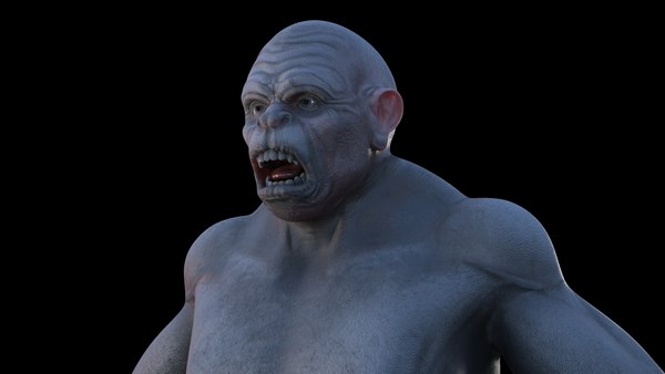 modelo 3d Grey Monster Rigged for Modo - TurboSquid 2019633