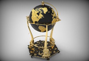 World Globe Decoration Piece 3D model