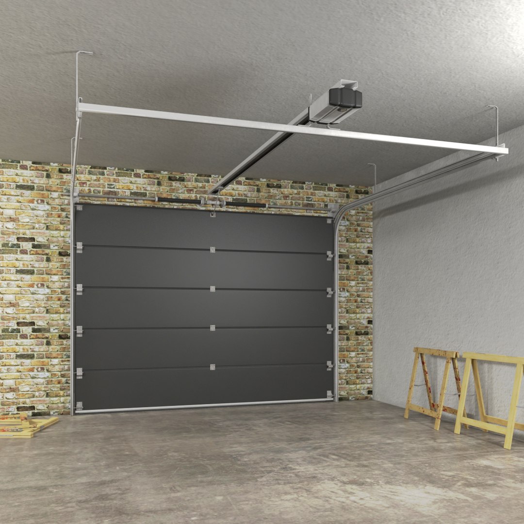 Segmented Garage Door 3d Model