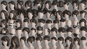 Stylised Hair Collection v 02