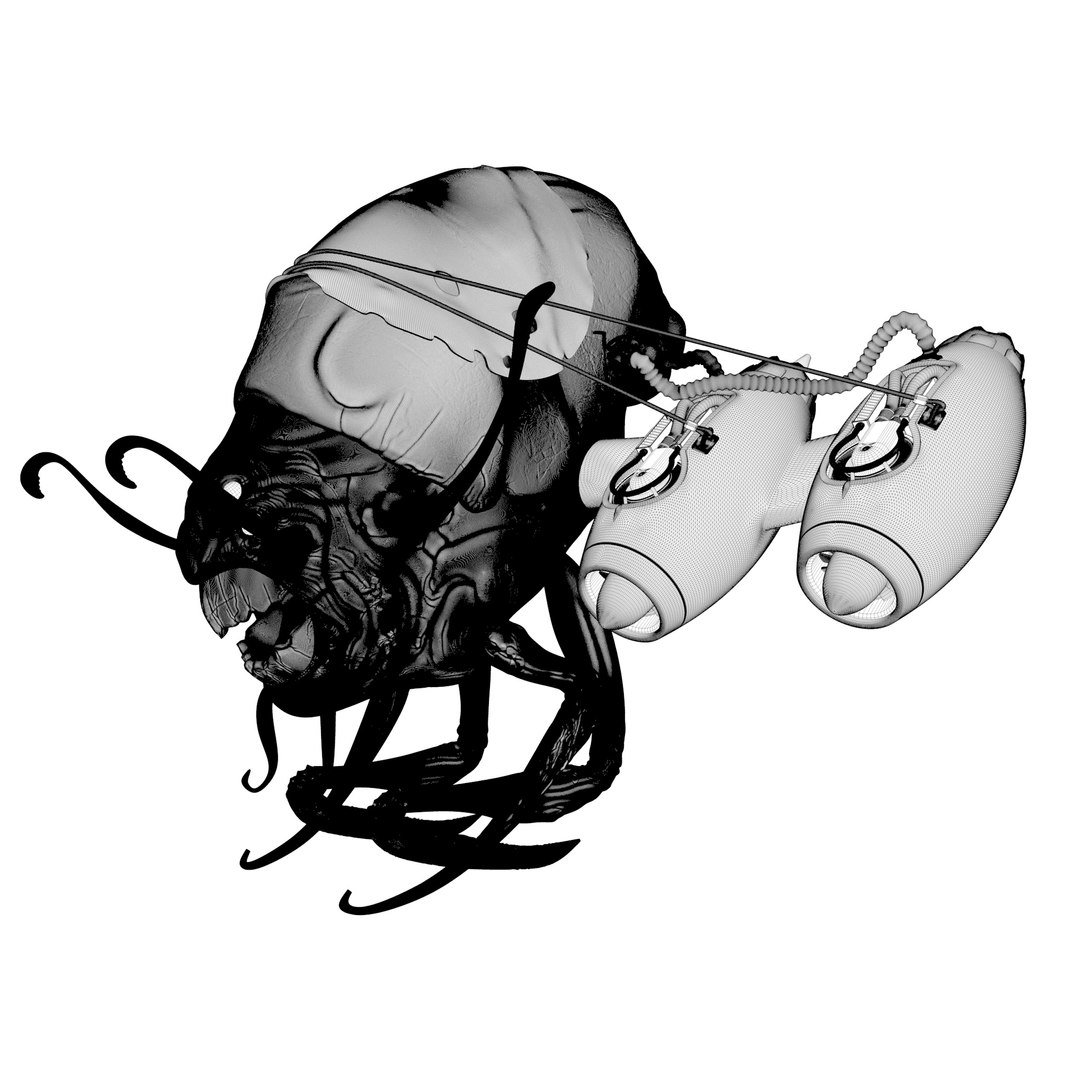 3D Insect Jet Engine Model - TurboSquid 1542312
