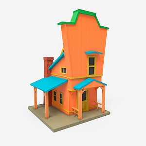 3D Wild west building v2 model