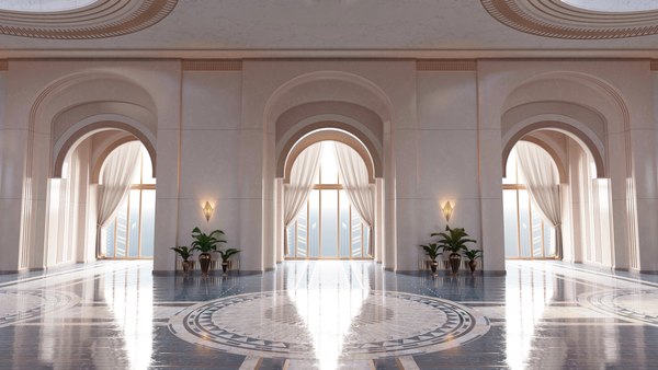 modelo 3d Classic Art Deco Hall - TurboSquid 2080136