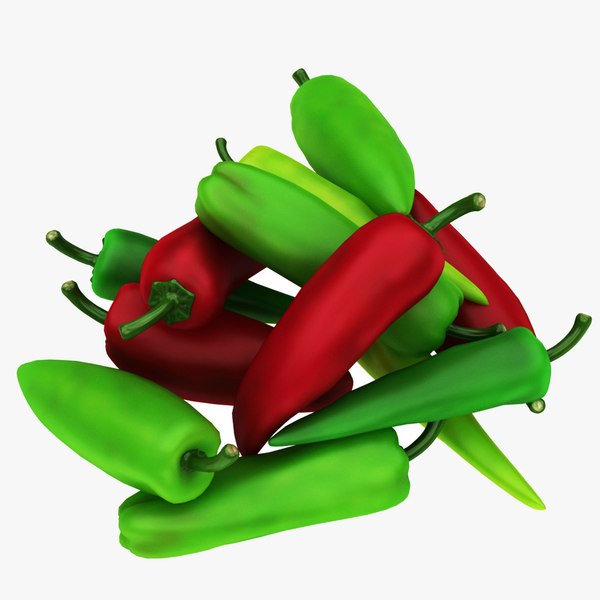 chili peppers 3D