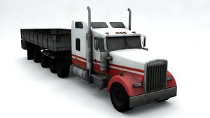 3D truck trailer