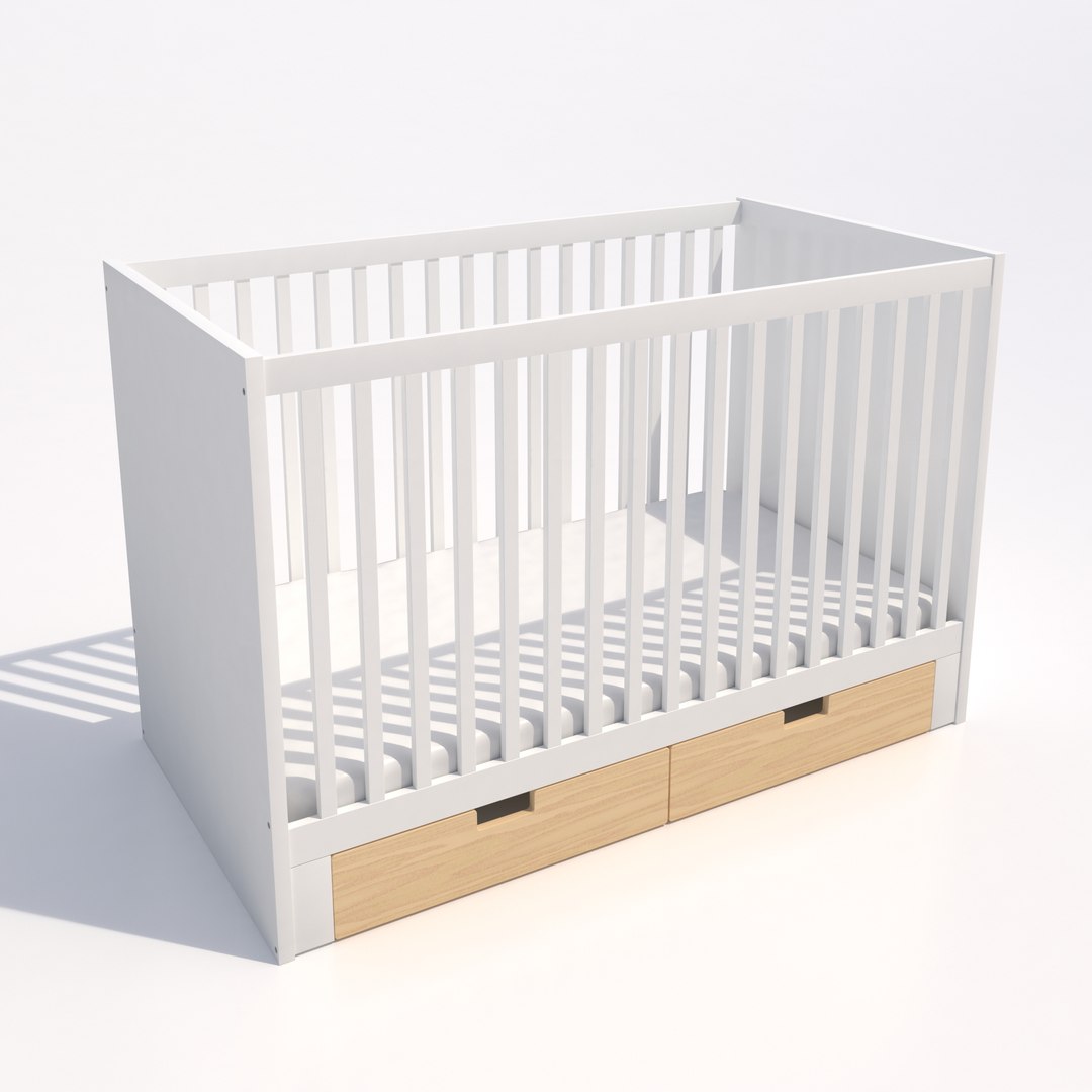 3d Model Ikea Stuva Crib