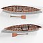 Kayak Wood Frame 3D model