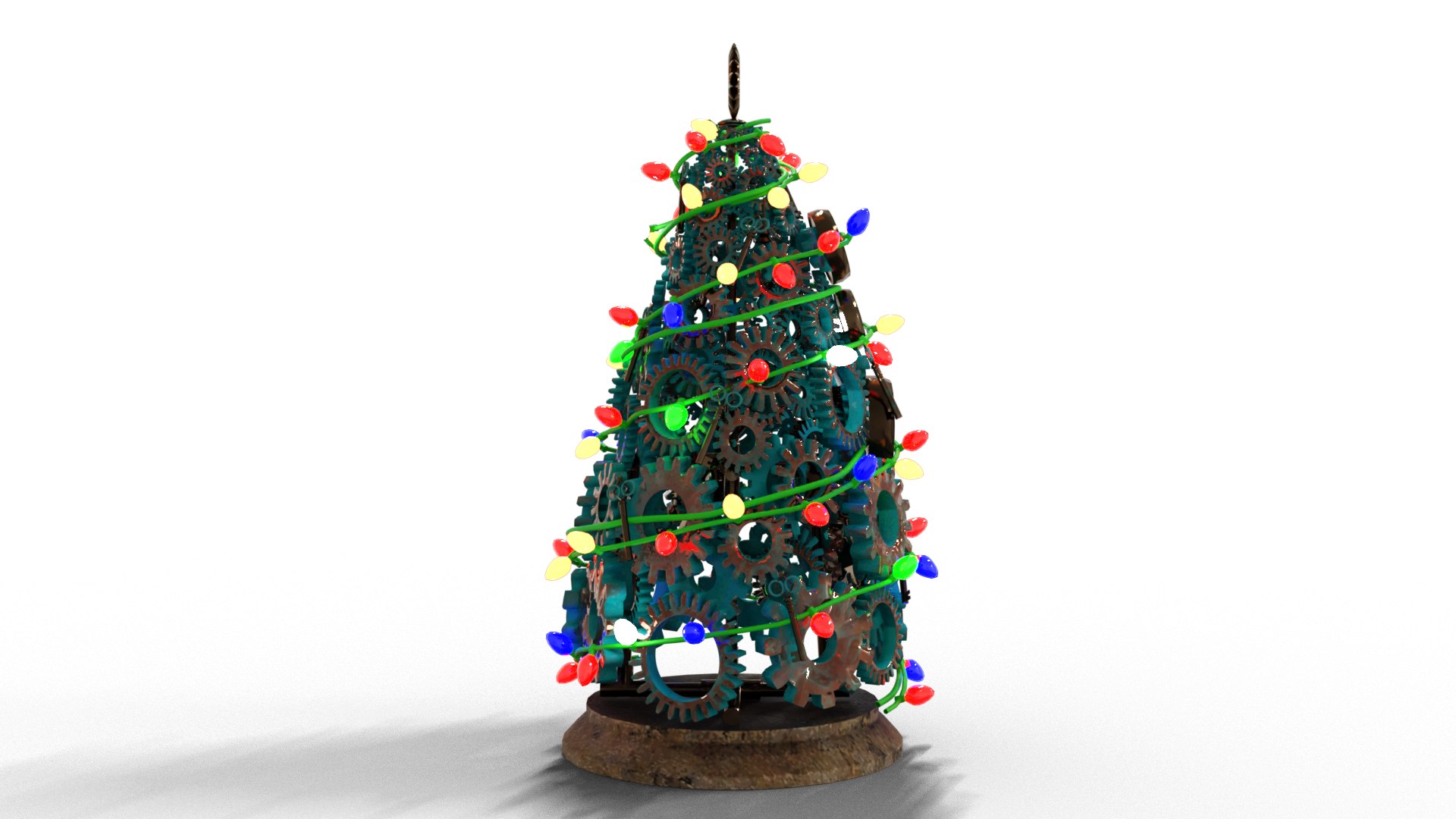 3D Steampunk Tree For Christmas Low-poly 3D Model Model - TurboSquid ...