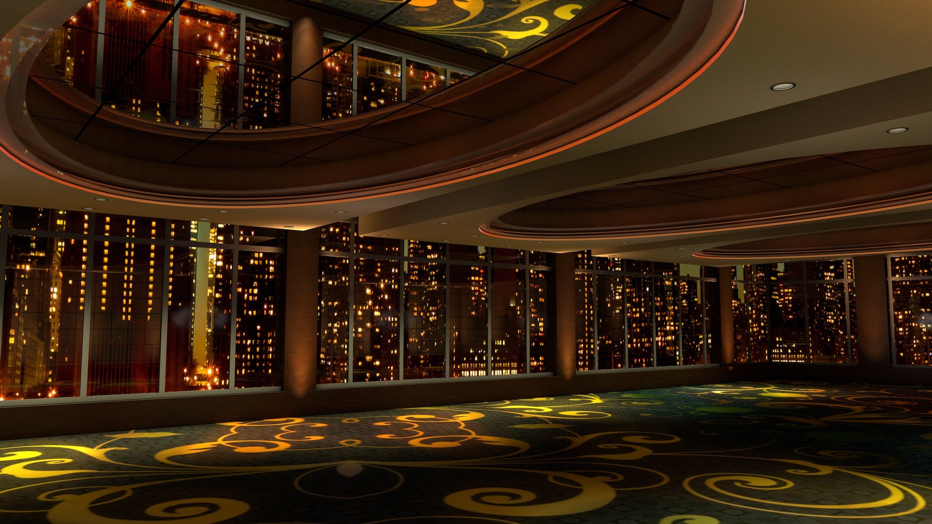 Meeting Ballroom Model - TurboSquid 1627578