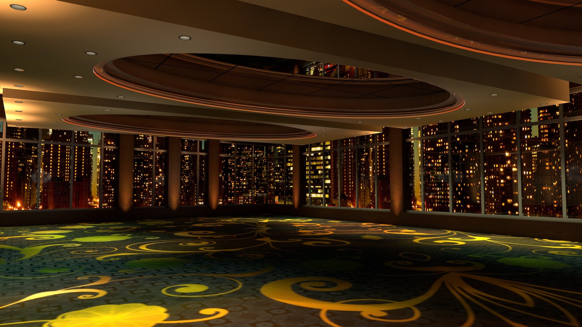 Meeting Ballroom Model - TurboSquid 1627578