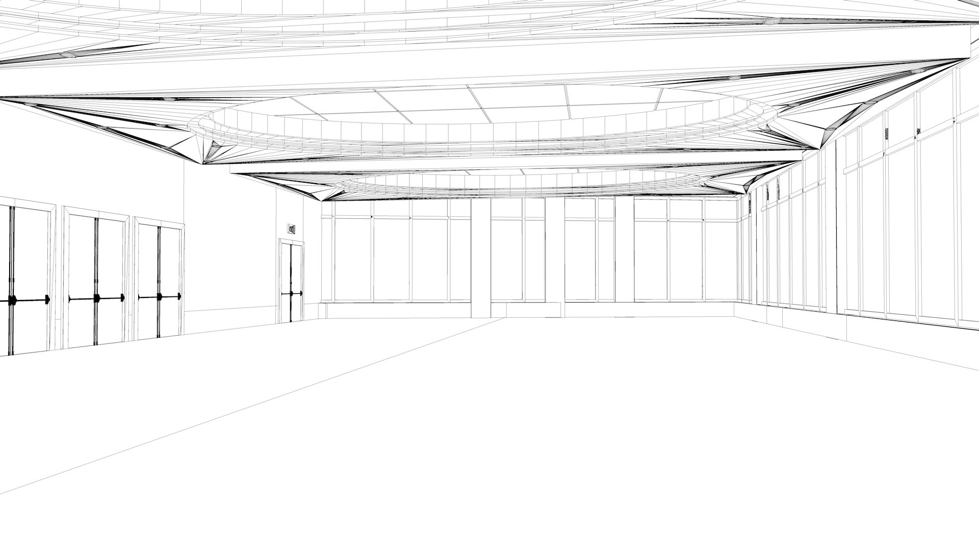 Meeting Ballroom Model - TurboSquid 1627578