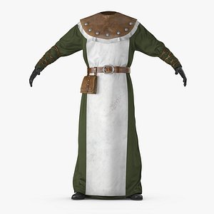 3D model medieval costume