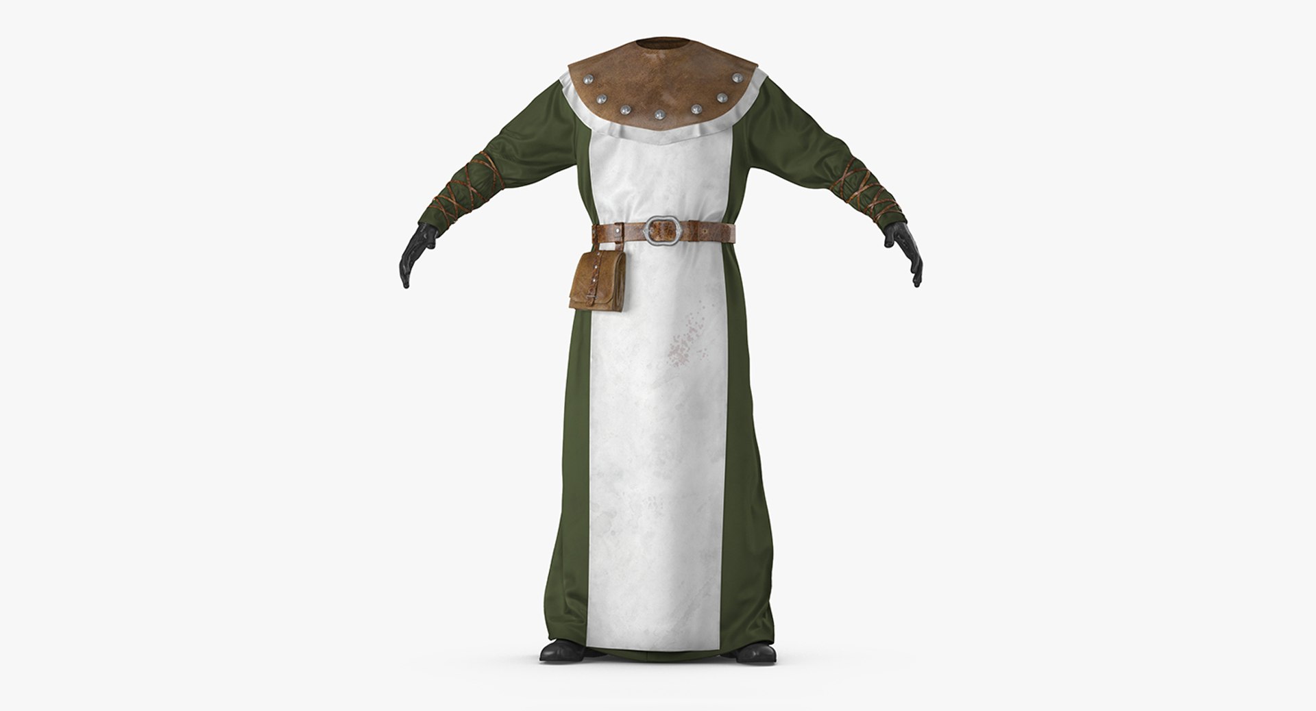 Medieval Costume 3D model preview