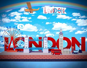 3D model london games city