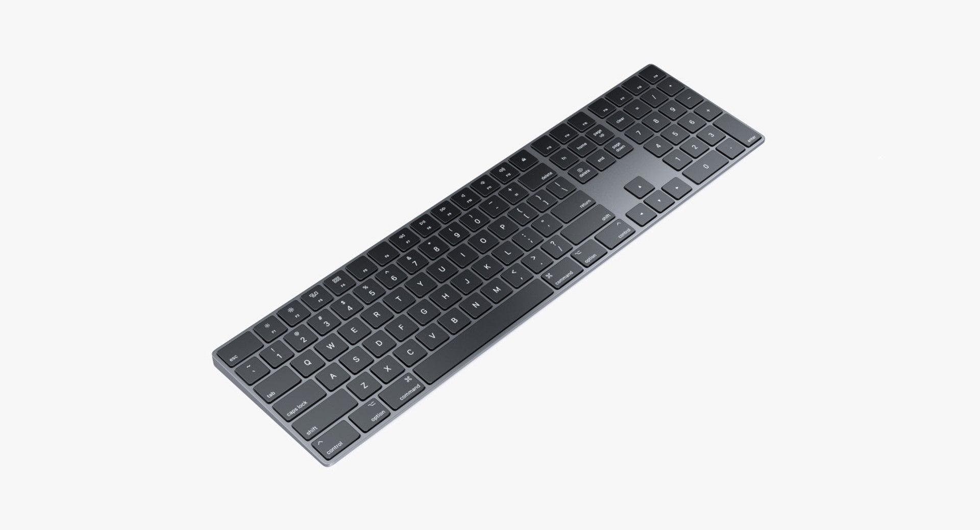 Apple Magic Keyboard 2 Black 3D model preview